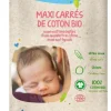 Maxi carrés de coton bio 100 % coton Tidoo - Jumbo pack de 80 cotons