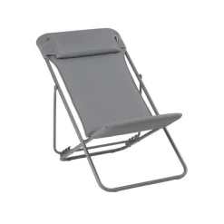 Maxi Transat BeComfort® tube titane silver Lafuma Mobilier - 62 x 83 x 94 cm