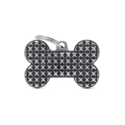 Médaille bronx grand os pour chien décoration pyramides en métal