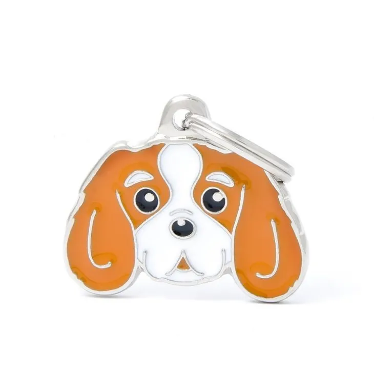 Médaille colors pour cavalier king charles marron