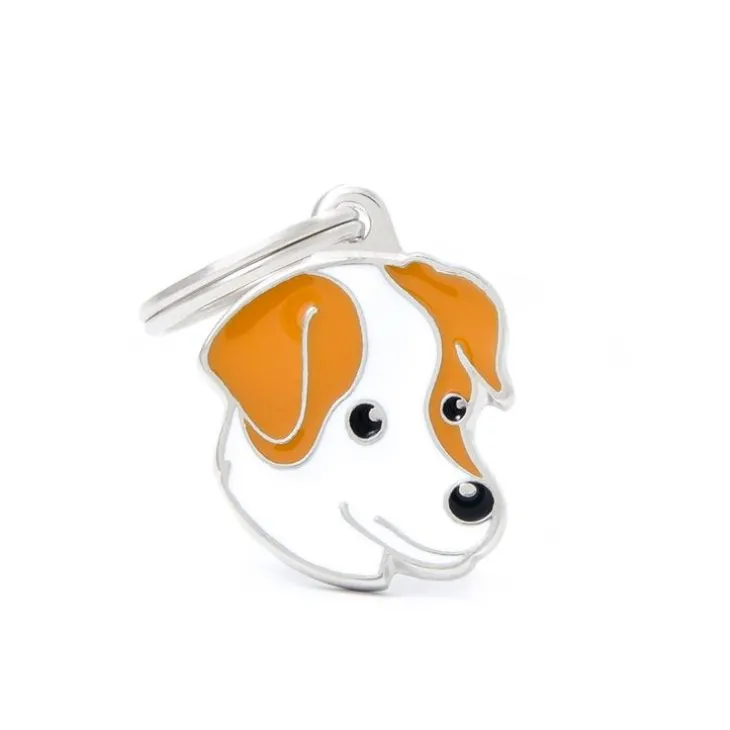 Médaille colors pour jack russel marron