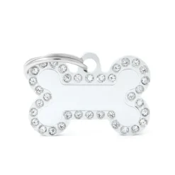 Médaille glam petit os blanc