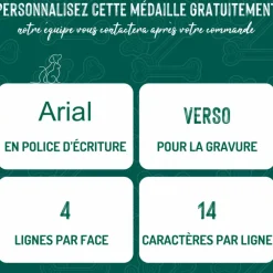 Médaille shine petit cœur doré