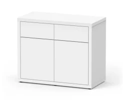 Meuble pour aquarium en bois coloris blanc 2 portes Aquatlantis Sublime Ultra 100 - 100 x 50 x 83 cm