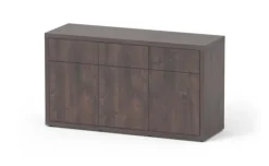 Meuble pour aquarium en bois coloris chêne foncé 3 portes Aquatlantis Sublime Ultra 150 - 150 x 50 x 83 cm