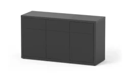 Meuble pour aquarium en bois coloris noir 3 portes Aquatlantis Sublime Ultra 150 - 150 x 50 x 83 cm