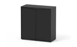 Meuble pour aquarium en bois coloris noir 2 portes Aquatlantis Prestige 80 - 80 x 35 x 83 cm