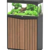 Meuble Prestige pour aquarium 80 en bois coloris noir - 80 x 35 x 83 cm