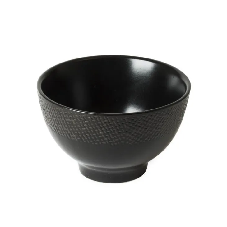 Mini bol Vesuvio coloris noir en grès - Ø 9,5 cm