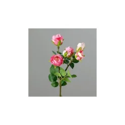 Mini- branche 5 roses artificielles H37 cm