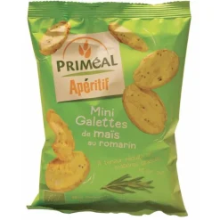Mini galettes de maïs au romarin 50 g PRIMEAL