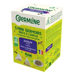 Mini germoirs alfalfa en boîte Germline - 5 x 8 g