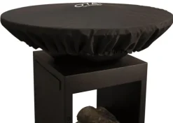 Mini housse de protection pour brasero coloris noir Oyat - Ø de 58 à 68 cm