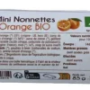 Mini nonnette orange bio en sachet Apidis - 85 g