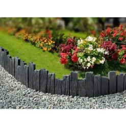 Mini piquet en béton teinté aspect ardoise anthracite Hairie Grandon - H 33/28/25 cm