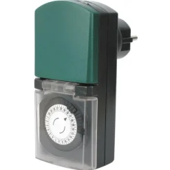 Mini programmateur mécanique extérieur vert 16A 230V