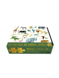 Mini puzzle des Animaux sauvages Cartes d’art 50 pièces