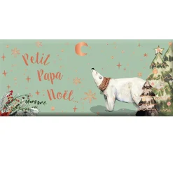 Mini tablette de chocolat au lait  « Petit Papa Noël » Art Grafik