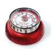 Minuteur en acier coloris rouge Zassenhaus Speed - Ø 9,2 x H 4 cm