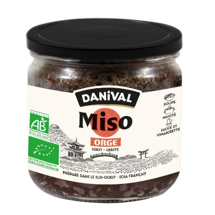 Miso orge grand format bio Danival Pot verre - 390 g