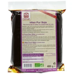 Miso pur soja non pasteurisé bio en sachet de 400 g