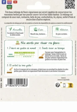 Mélange de fleurs Allées et Bordures Vilmorin - graines à semer