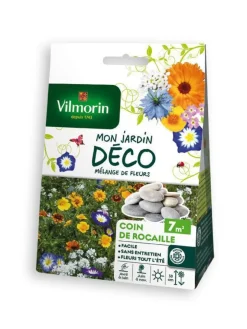 Mélange de fleurs Coin de rocaille Vilmorin - graines à semer 7 m² de surface