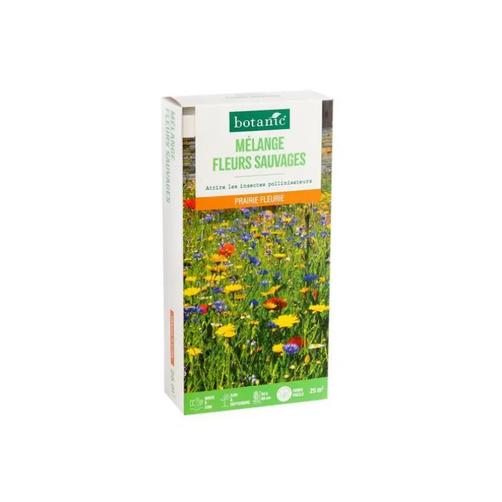 Mélange de fleurs sauvages botanic® - graines à semer (25 m²)