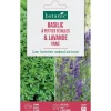 Mélange de graines basilic à petites feuilles et de lavande vraie botanic® - graines à semer