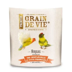 Mélange pour petits perroquets et oiseaux premium Grain de Vie - 850 g
