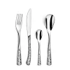 Ménagère de 30 couverts en inox Coffret Bouquet motifs fleurs