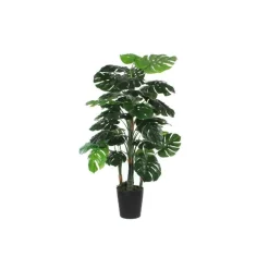 Monstera vert plante artificielle en pot H 140 x Ø 80 cm