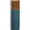 Moulin à épices en bois et céramique bleue Matera - Ø 5,3 x H 17,3 cm