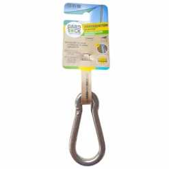 Mousqueton pour hamac, voile d'ombrage ou cordage Ø8mm coloris gris en inox Gard&Rock - 8x4x0.8cm