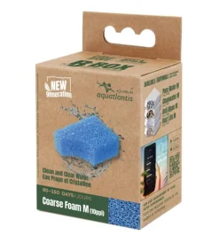 Mousse de filtration grosse pour aquarium coloris bleu Aquatlantis B-Box coarse foam - Taille M
