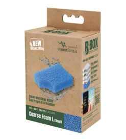 Mousse de filtration grosse pour aquarium coloris bleu Aquatlantis B-Box coarse foam - Taille L