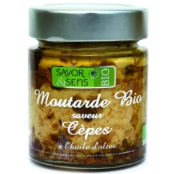 Moutarde bio aux cèpes 130 g