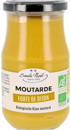 Moutarde forte de Dijon bio en pot de 200 g