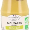 Moutarde mi forte colza et olives bio en pot de 190 g