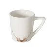 Mug Aspen coloris blanc en verre - 12 x 9 x 9 cm