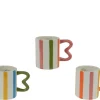 Mug avec rayures multicolores Dolomite - 12,5 x 5,8 x H 9,8 cm
