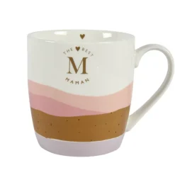 Mug coloris rose en céramique Inaya - 9,2 x 10 x 13 cm
