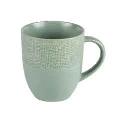 Mug en grès effet martelé vert Vesuvio - Ø 9 cm x H 10 cm