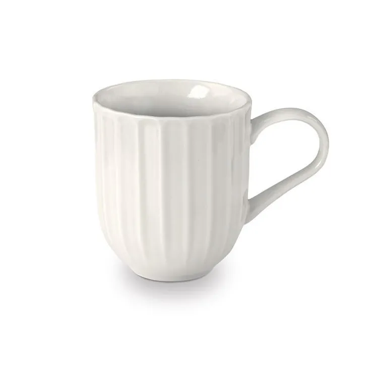 Mug en grès réactif blanc Adele - 35 cl