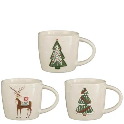 Mug Fran coloris blanc en grès - Ø 10 cm