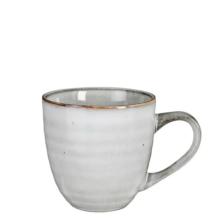 Mug Tabo coloris gris en grès - Ø 9 cm
