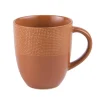 Mug Vesuvio coloris orange en grès - Ø 9 cm