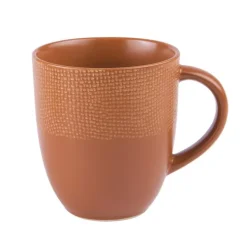 Mug Vesuvio coloris orange en grès - Ø 9 cm