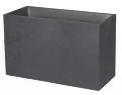 Muret en polypropylène coloris gris anthracite Eda Poetic Basalt - 99,5 x 39,5 x 60 cm
