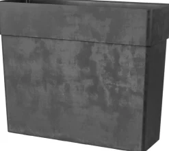 Muret haut en plastique injecté gris anthracite Deroma Like R - 78 x 29,5 x 65 cm